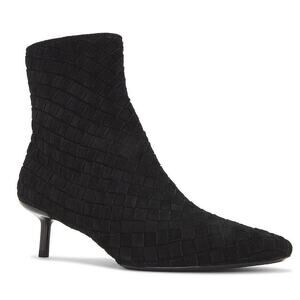 Rag & Bone Rio Bootie Mid Ankle Woven Suede Black NEW EU 39